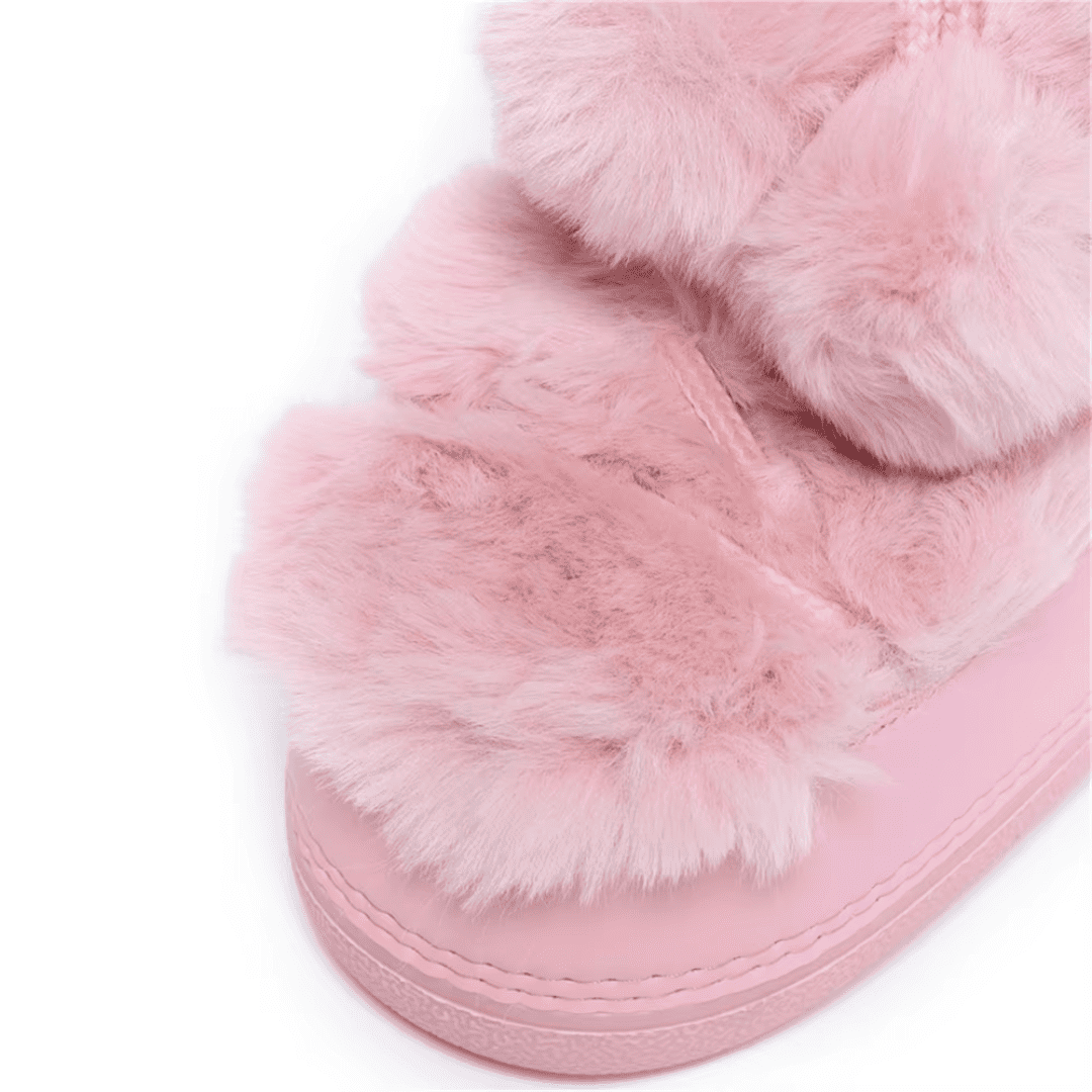 Bota Feminina para Neve Antiderrapante com Pelúcia