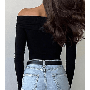 Blusa Feminina Ombro a Ombro Cruzado Lamusa