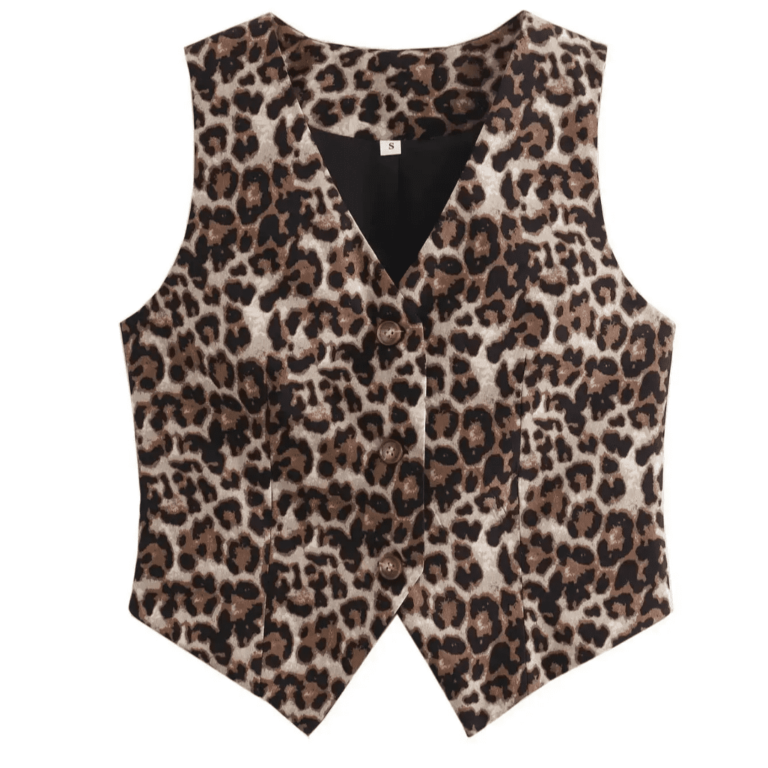 Colete Feminino Animal Print Nívia