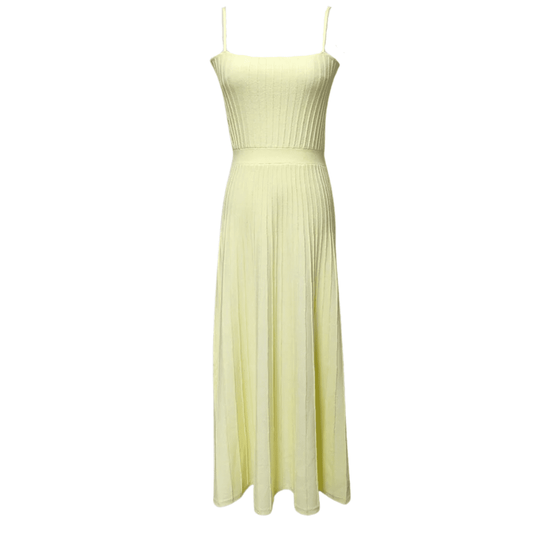 Vestido Feminino Midi Plissado