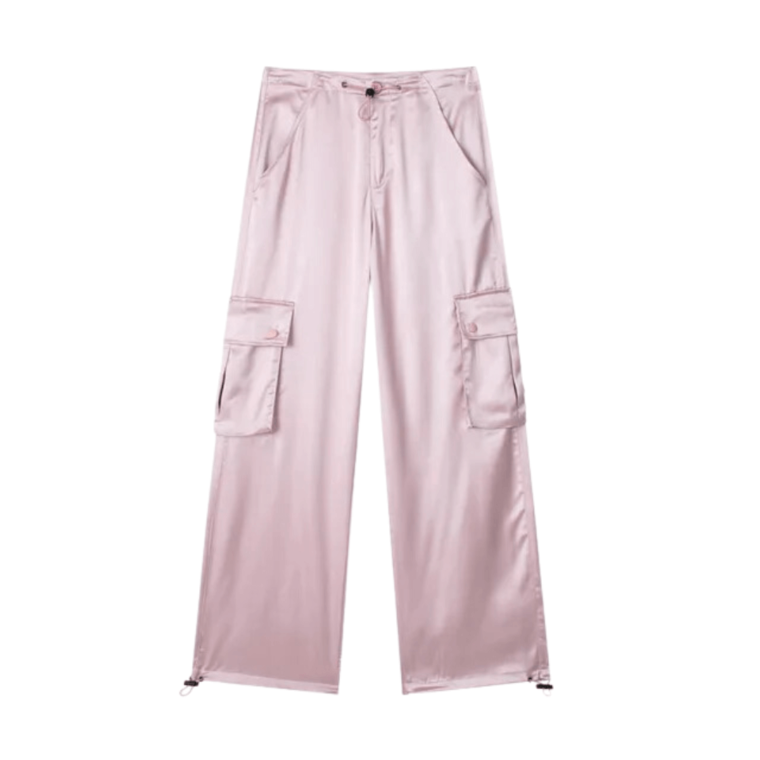 Calça Feminina Cargo Acetinada