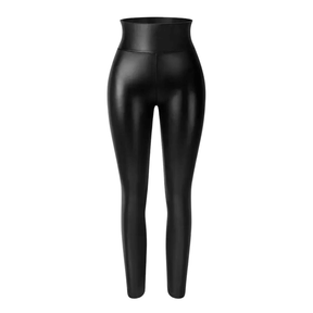 Calça Legging de Couro Feminina Peluciada HotLeg