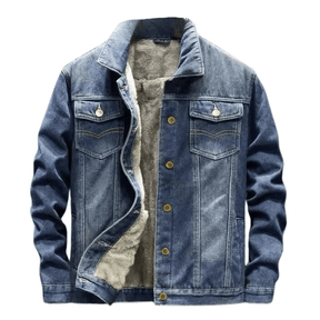 Jaqueta Jeans Masculina Peluciada