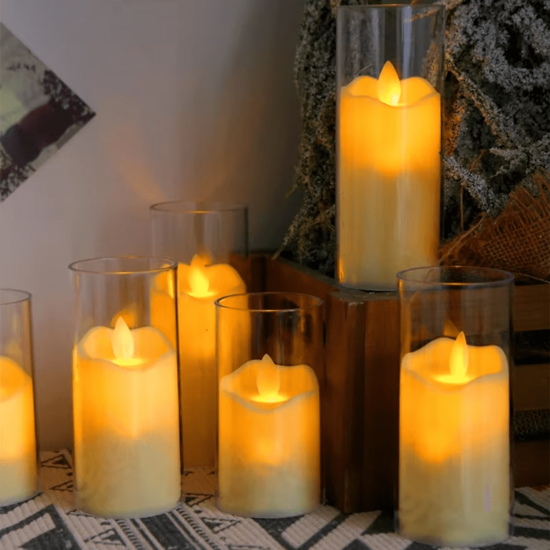 6 Velas de Led Decorativas