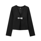 Blazer Feminino com Laço em Strass Cecília