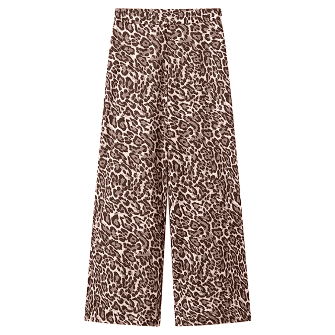 Conjunto Feminino de Blusa e Calça Animal Print