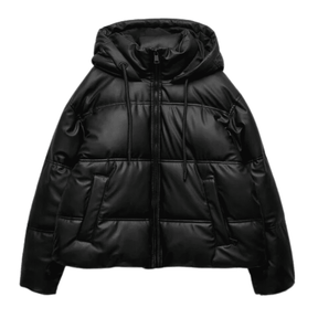 Jaqueta Feminina Puffer com Capuz