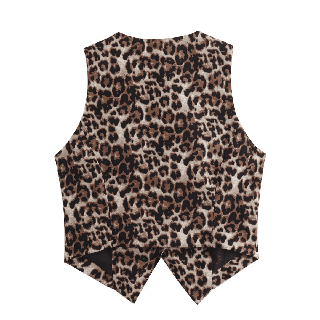 Colete Feminino Animal Print Nívia