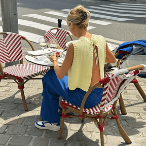 Blusa Feminina Tricô Aberta nas Costas Vanuza