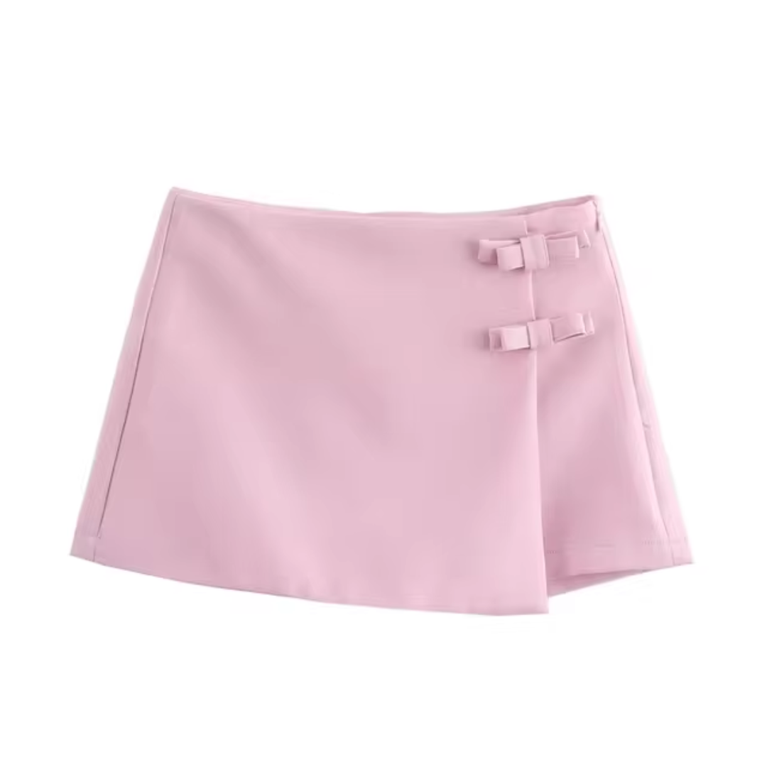 Short Saia Feminino com Laço Angélica