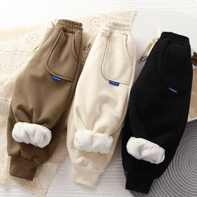 Calça Infantil de Moletom com Pelúcia