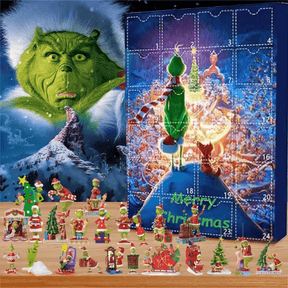 Calendário Contagem Regressiva + Brinquedos Surpresa Grinch