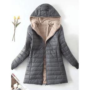 Jaqueta Feminina Puffer Longa com Pelúcia