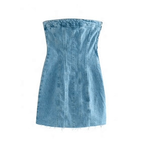 Vestido Feminino Jeans Tomara que Caia Yas