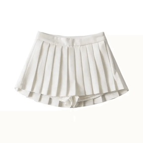 Short Saia Feminino Mini Plissada