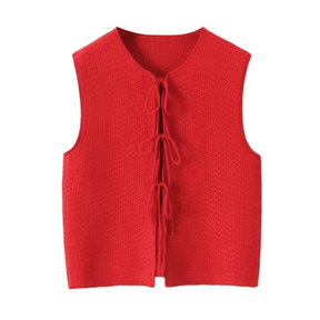 Blusa Feminina com Amarração de Tricot