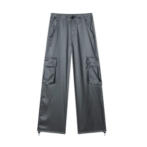 Calça Feminina Cargo Acetinada