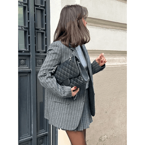 Conjunto Feminino Blazer e Saia Risca de Giz Lavinia