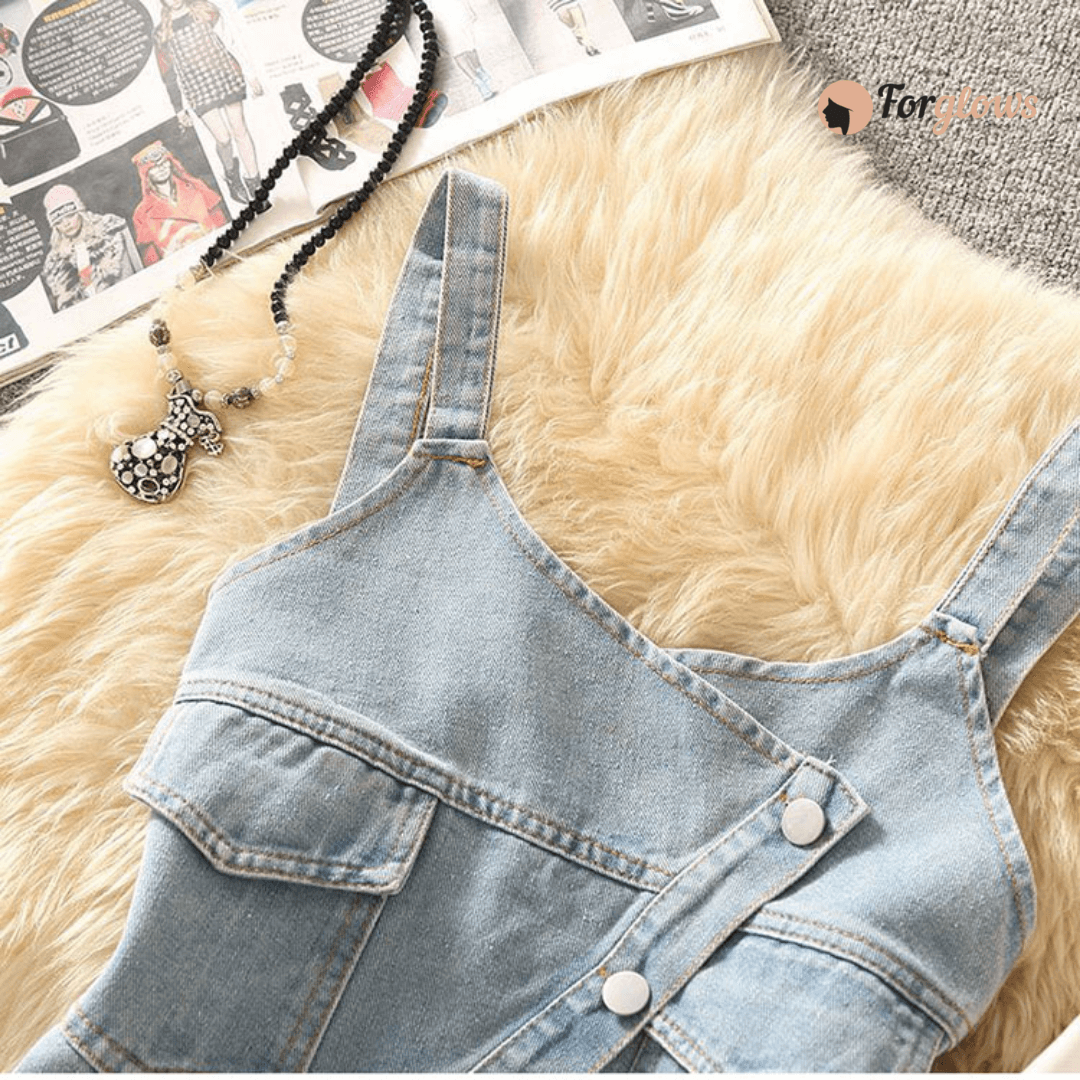 Cropped Feminino Jeans com Bolsos Isa