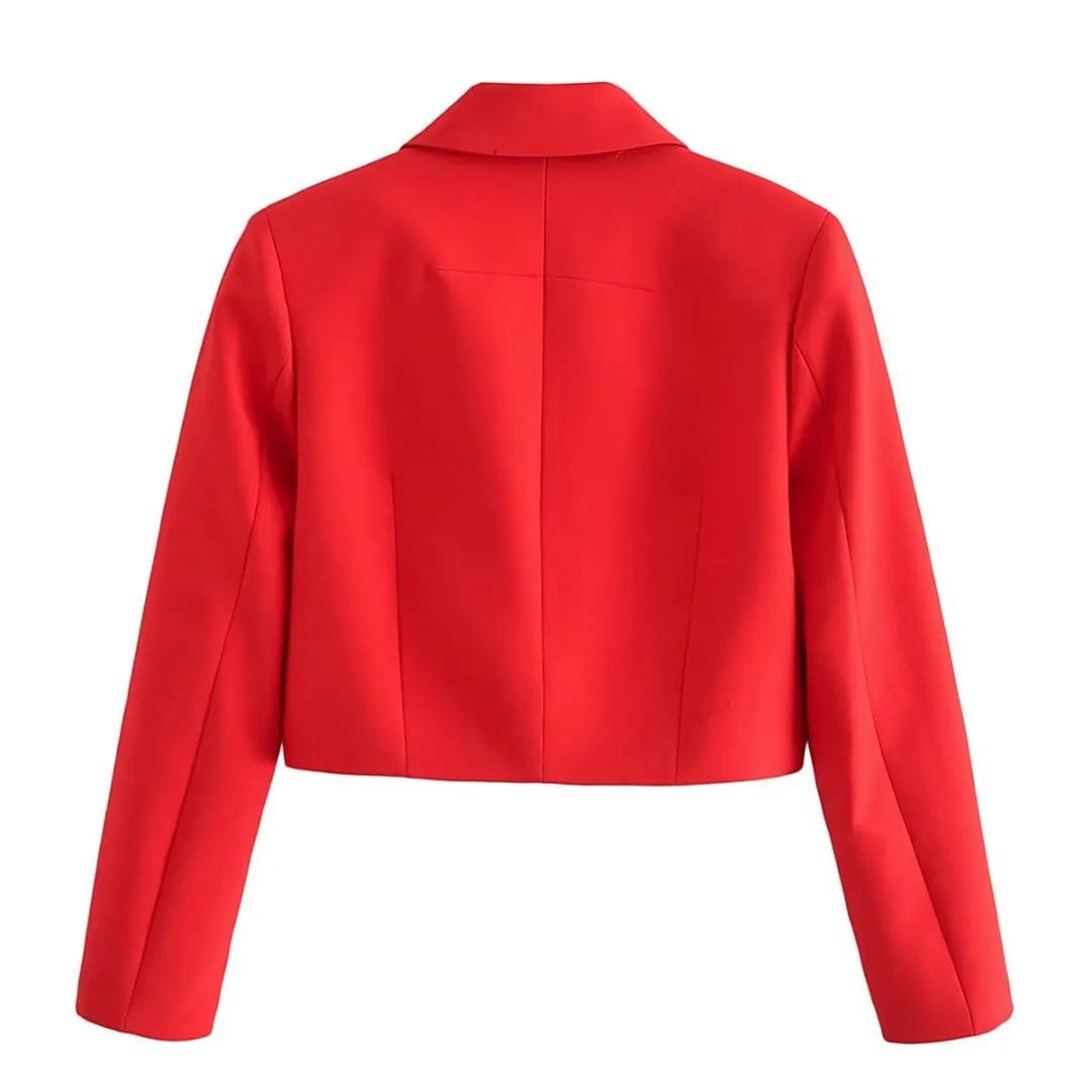 Blazer Cropped Feminino Valentina