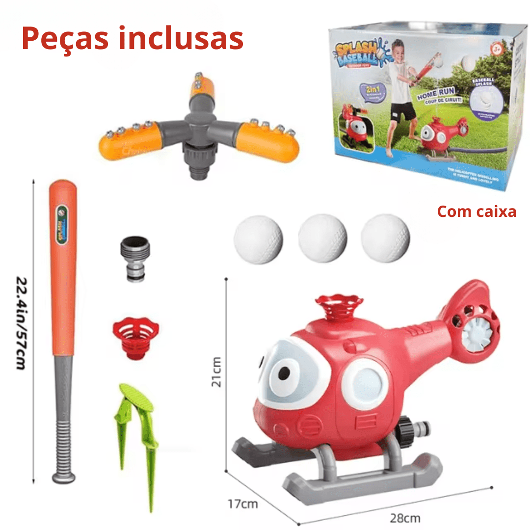 Aspersor de Água Baseball Brinquedo Infantil