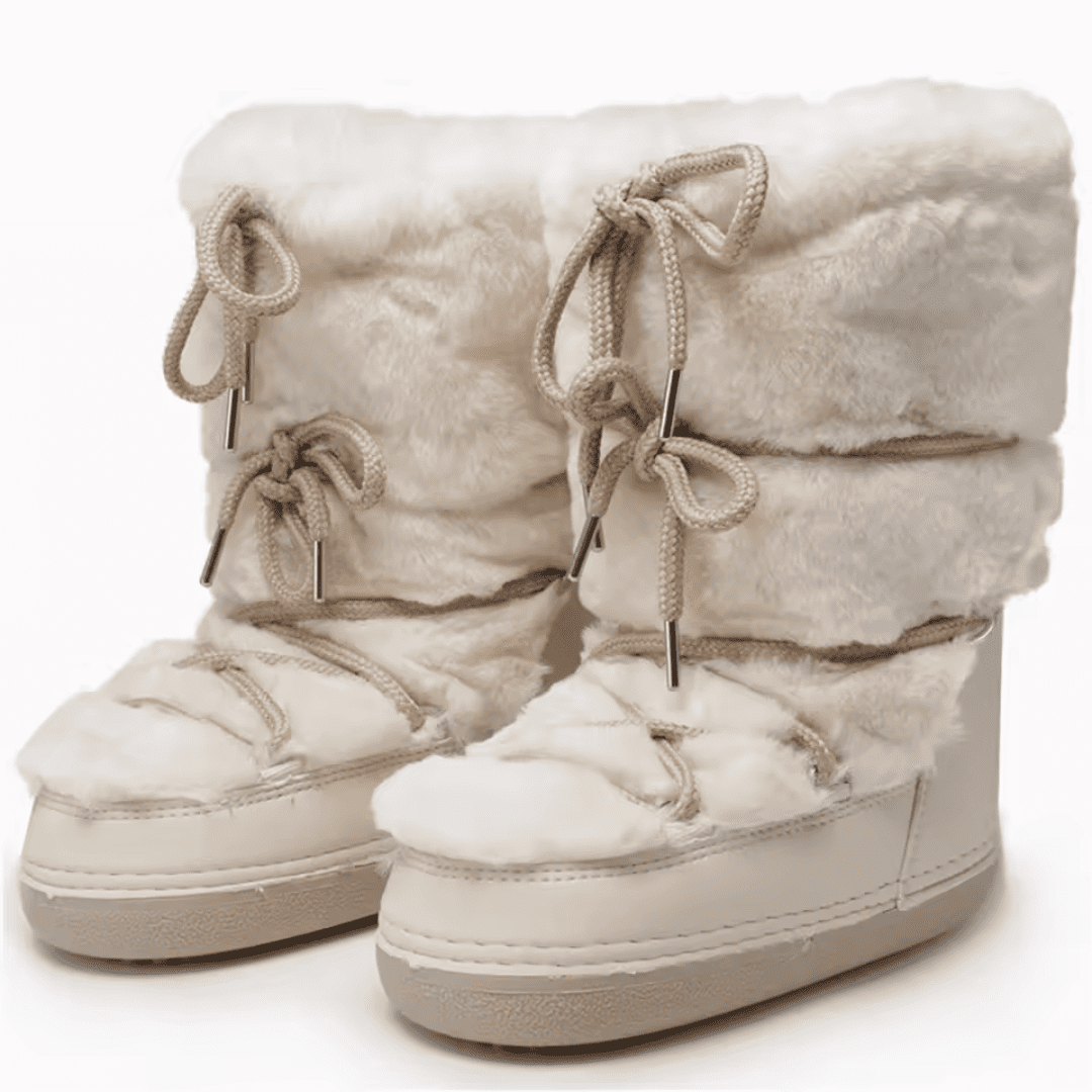 Bota Feminina para Neve Antiderrapante com Pelúcia