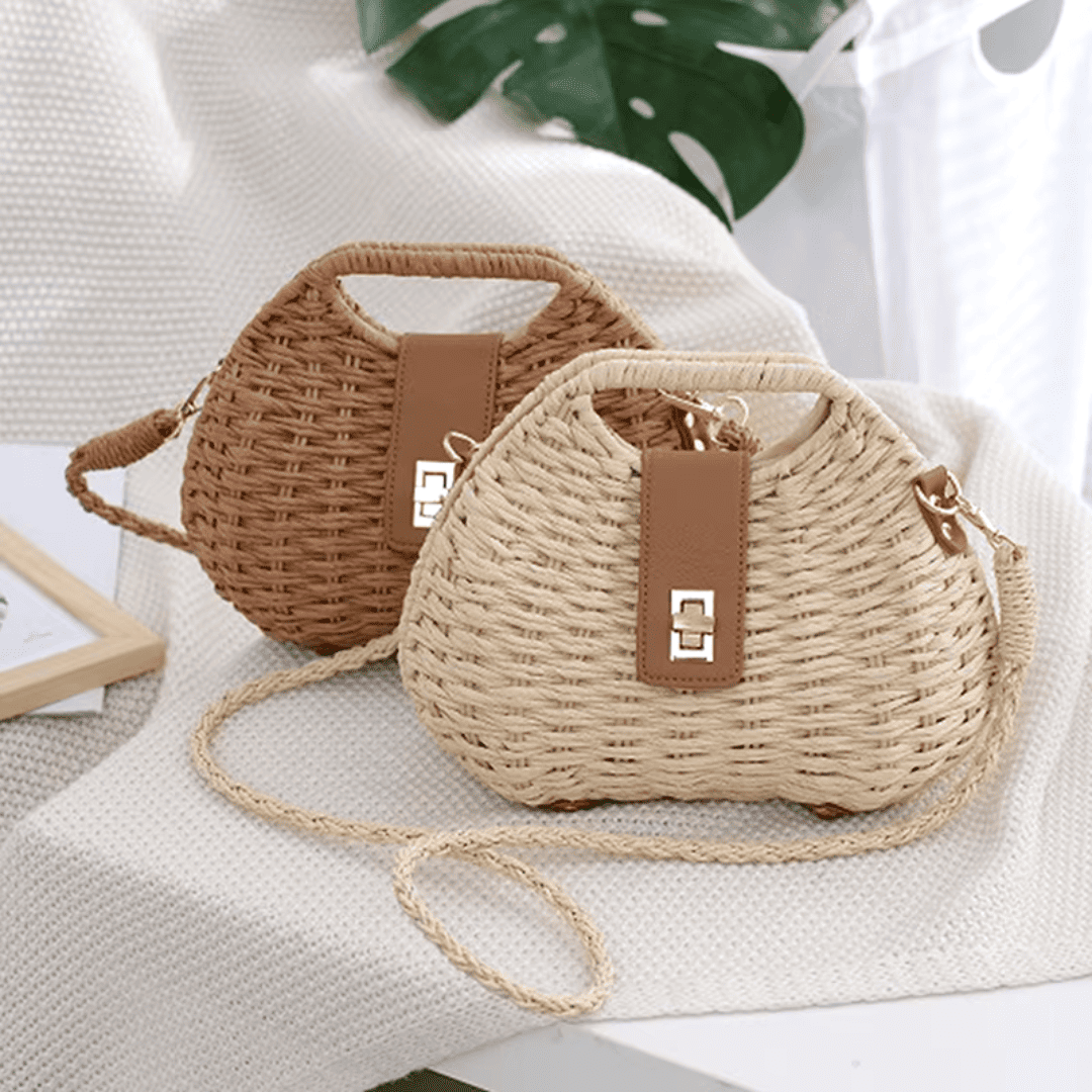 Bolsa de Palha Crossbody