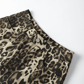 Short Feminino Animal Print Leopard