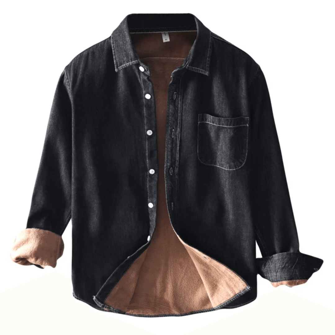 Camisa Masculina Jeans Peluciada