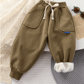 Calça Infantil de Moletom com Pelúcia