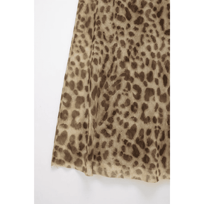 Vestido Feminino Longo Animal Print em Tule