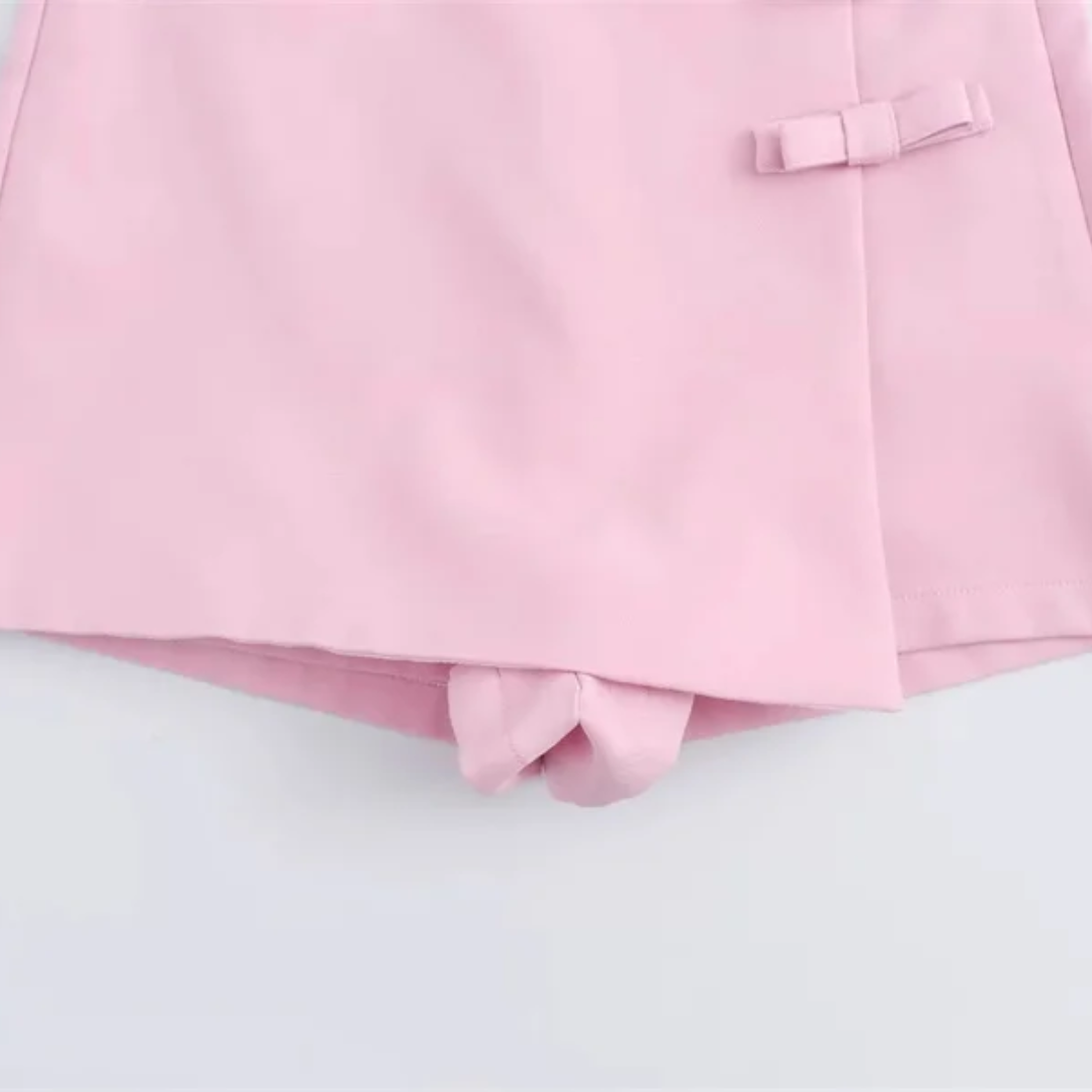 Short Saia Feminino com Laço Angélica