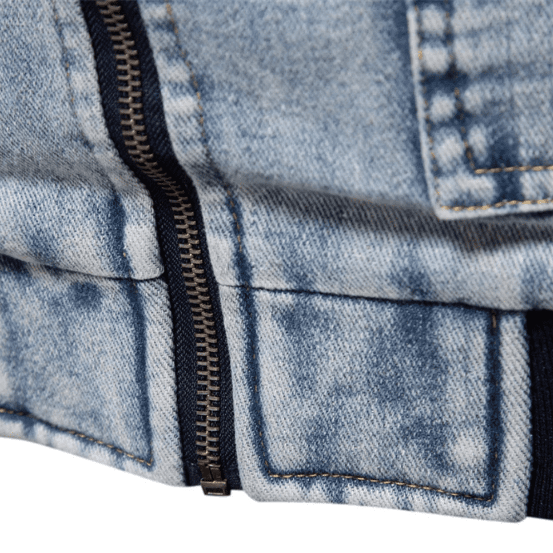 Jaqueta Jeans Masculina com Pelúcia