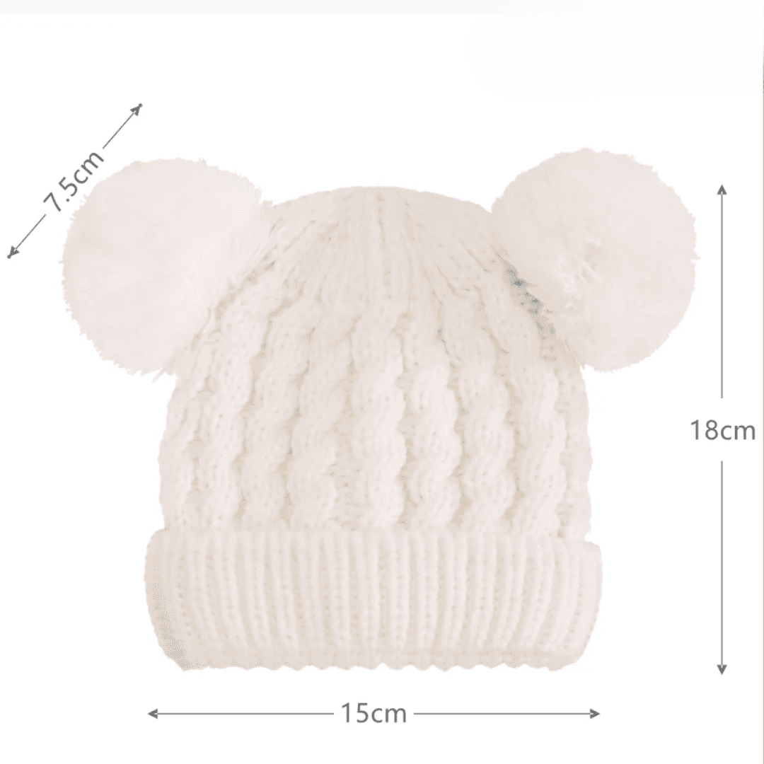 Touca Infantil com PomPom