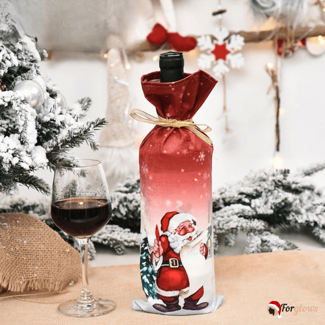 Capa de Vinho Presente Decoração de Natal