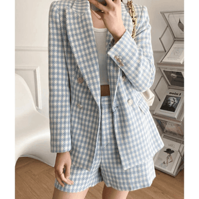 Conjunto Feminino Blazer e Short Tweed Eleonora