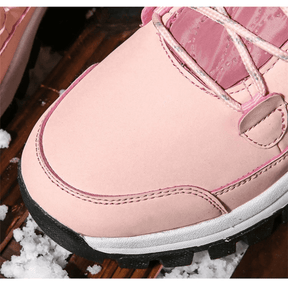 Bota Feminina para Neve com Pelúcia Impermeável