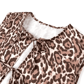 Conjunto Feminino de Blusa e Calça Animal Print