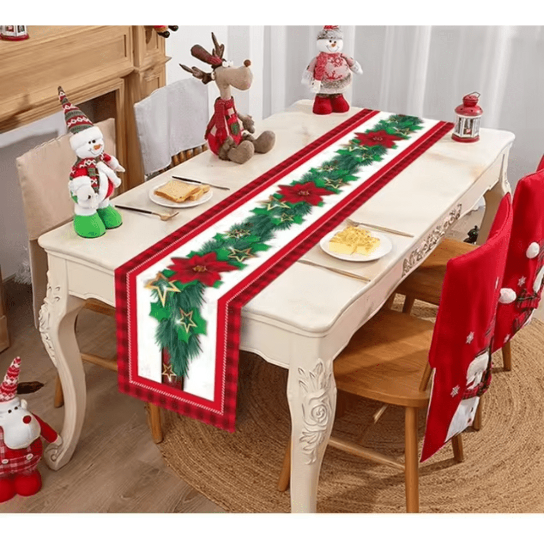 Trilho de Mesa Decoração de Natal