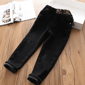 Calça Infantil Jeans Com Pelúcia