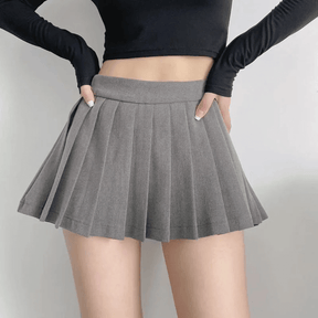 Short Saia Feminino Mini Plissada