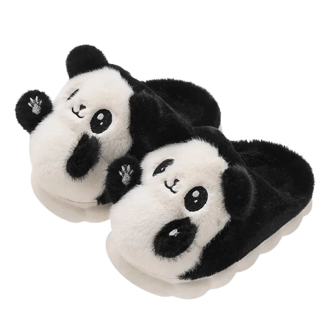 Pantufa Infantil Peluciada Panda