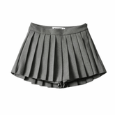 Short Saia Feminino Mini Plissada