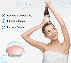 Top Brush™ Escova Massageadora de Couro Cabeludo