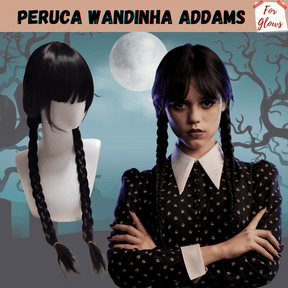 Peruca Wandinha Addams